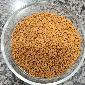 Methray Seeds (Methiray) — میتھرے in a glass bowl