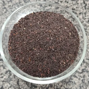 Tukhm Balangu (Balangu seeds) in a glass bowl — تخم بلنگو